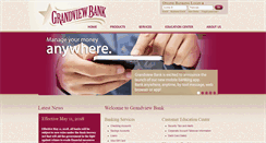 Desktop Screenshot of grandviewbank.com